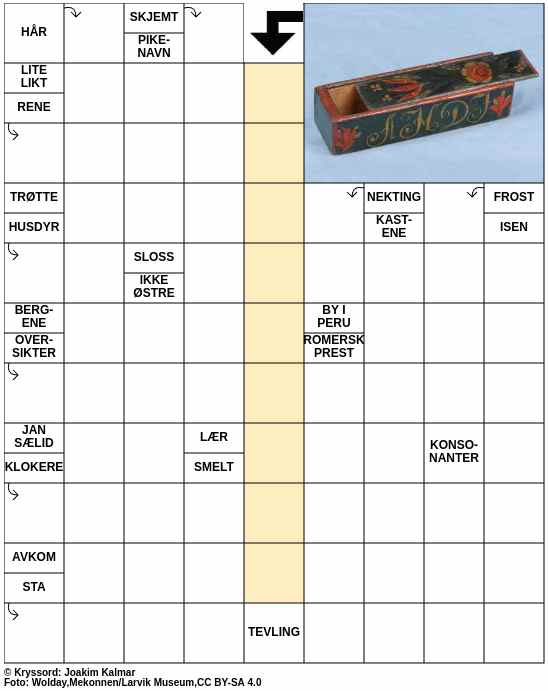 Dagens kryssord – 16. Mars - 2024