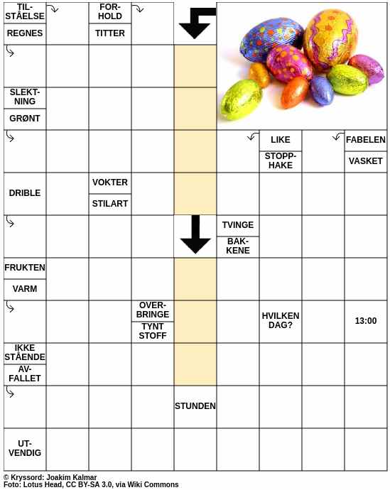 Dagens kryssord – 23. Mars - 2024