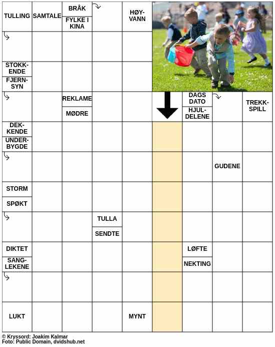 Dagens kryssord – 25. Mars - 2024
