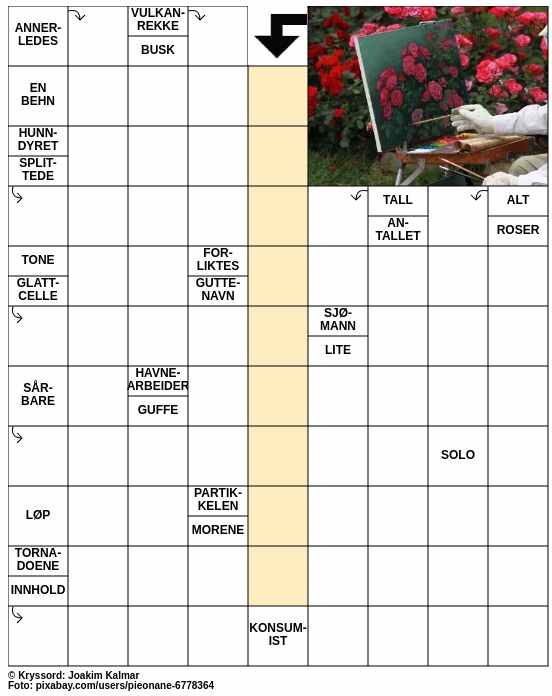 Dagens kryssord – 1. Mai - 2024