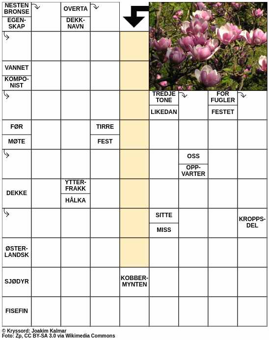 Dagens kryssord – 5. April - 2024