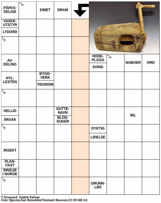 Dagens kryssord – 16. April - 2024