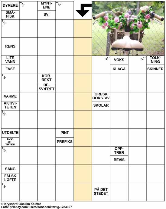 Dagens kryssord – 17. April - 2024