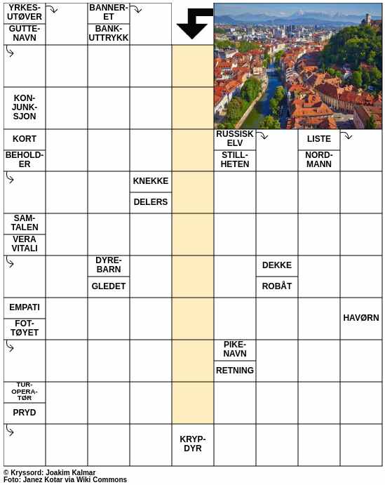 Dagens kryssord – 26. April - 2024
