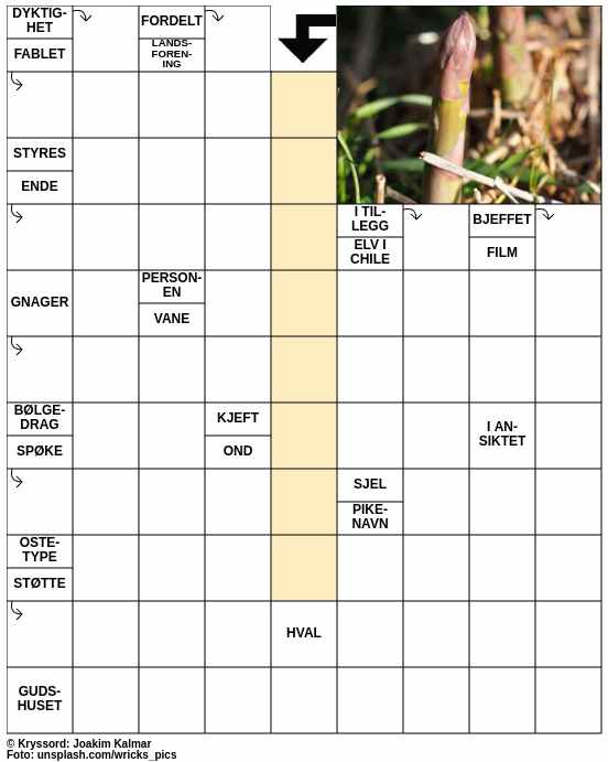 Dagens kryssord – 30. April - 2024