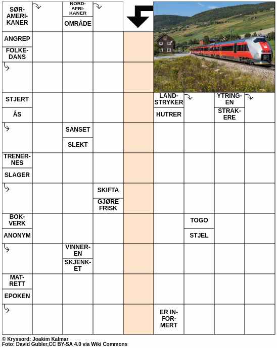 Dagens kryssord – 4. Mai - 2024