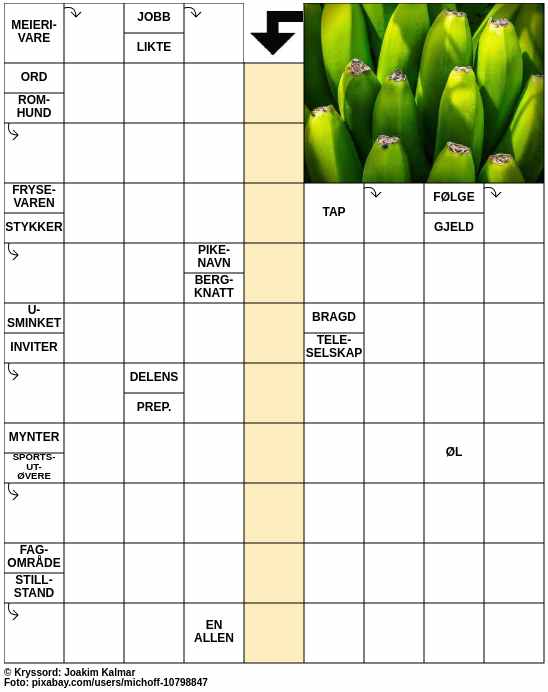 Dagens kryssord – 6. Mai - 2024
