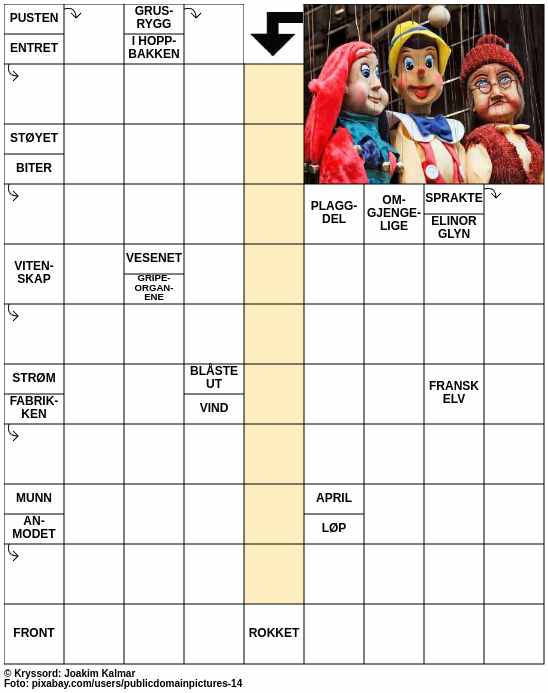 Dagens kryssord – 14. Mai - 2024