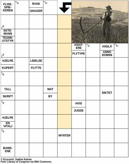 Dagens kryssord – 16. Mai - 2024