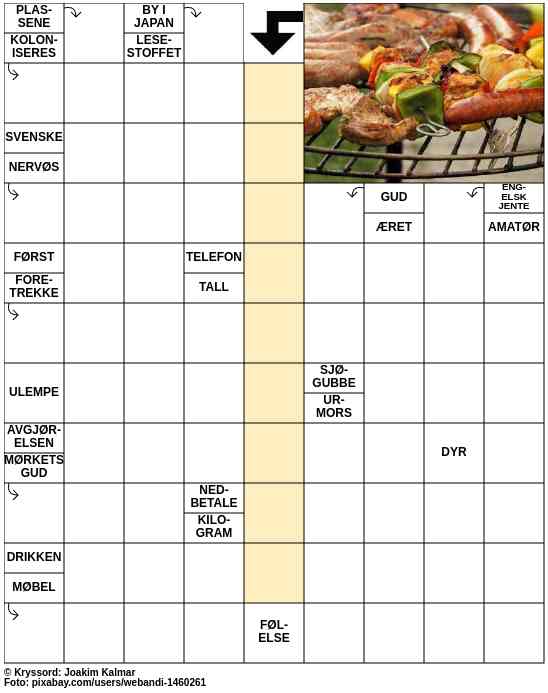 Dagens kryssord – 26. Mai - 2024