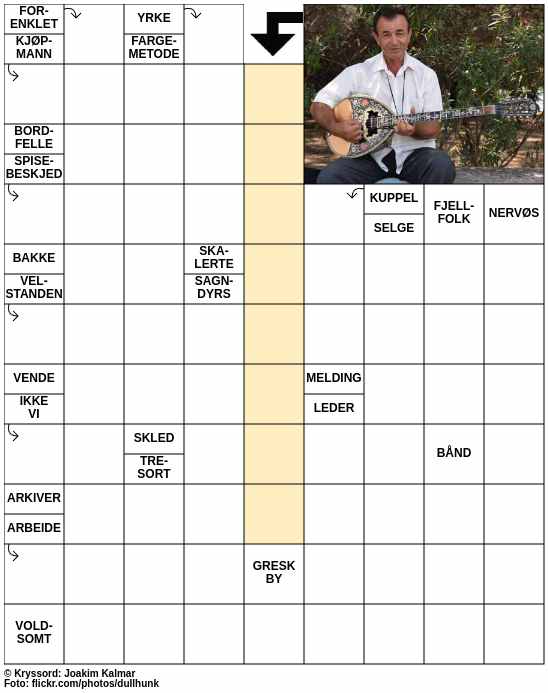 Dagens kryssord – 5. Juni - 2024