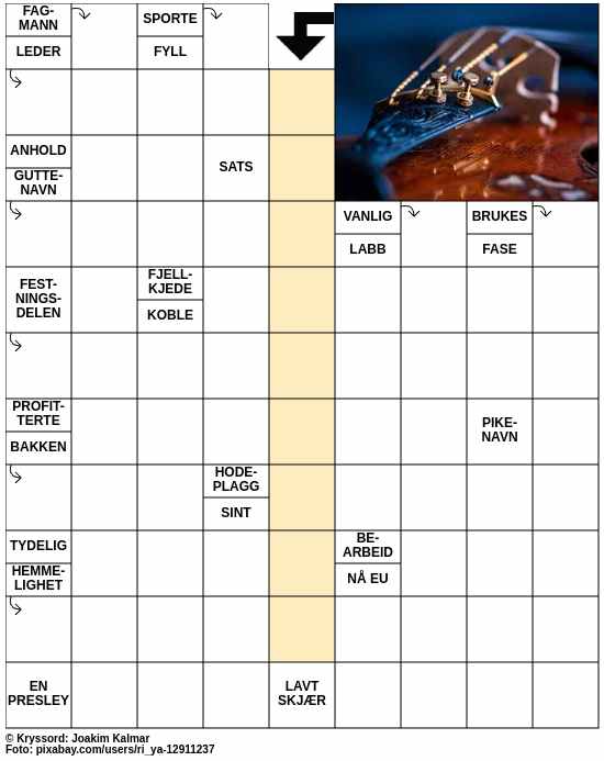 Dagens kryssord – 7. Juli - 2024