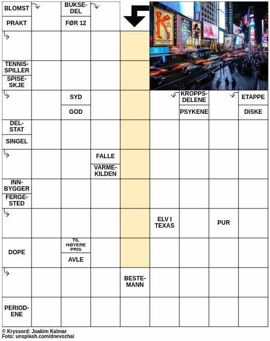 Dagens kryssord – 16. Juni - 2024