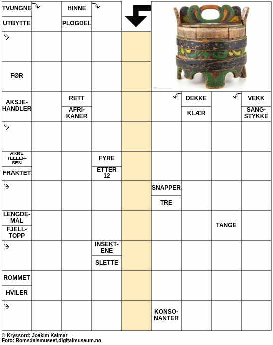 Dagens kryssord – 20. Juni - 2024