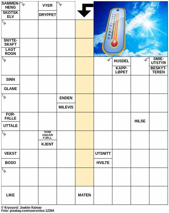 Dagens kryssord – 22. Juni - 2024