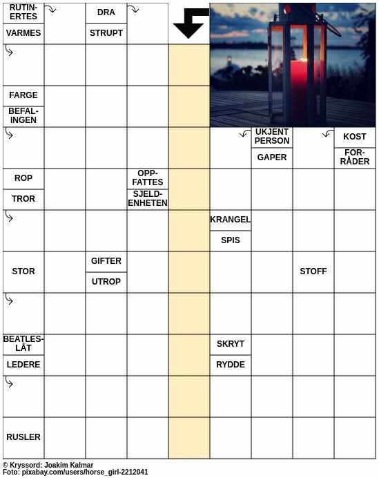 Dagens kryssord – 23. Juni - 2024