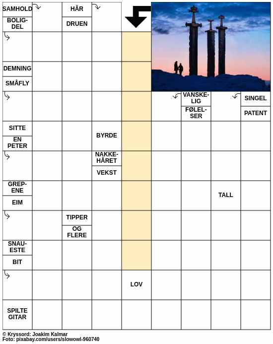 Dagens kryssord – 28. Juni - 2024
