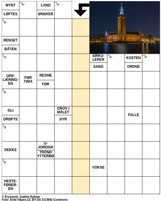 Dagens kryssord – 11. Juni - 2024