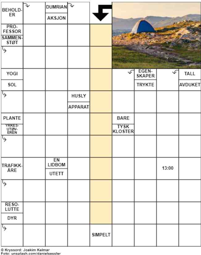 Dagens kryssord – 1. August- 2024