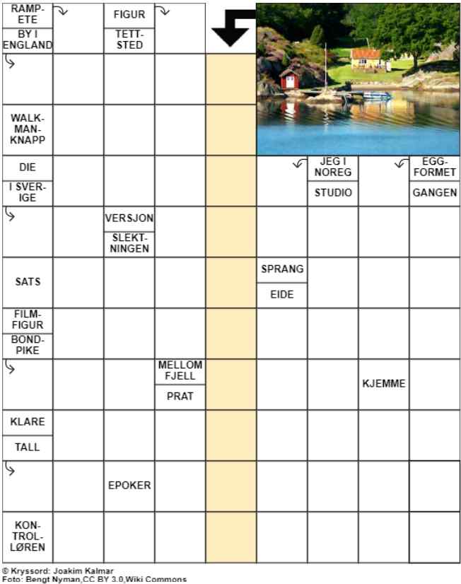 Dagens kryssord – 30. Juli - 2024