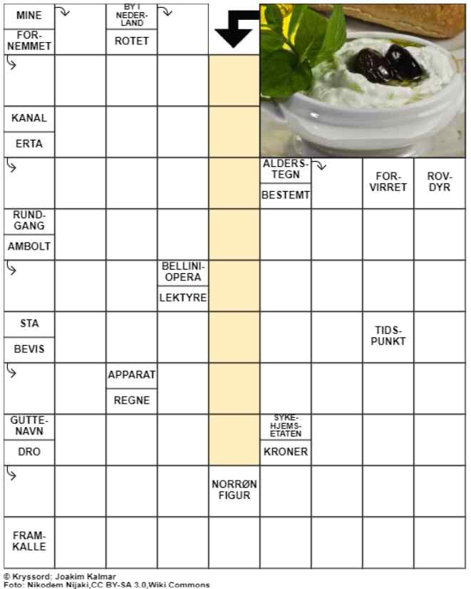 Dagens kryssord – 6. August- 2024