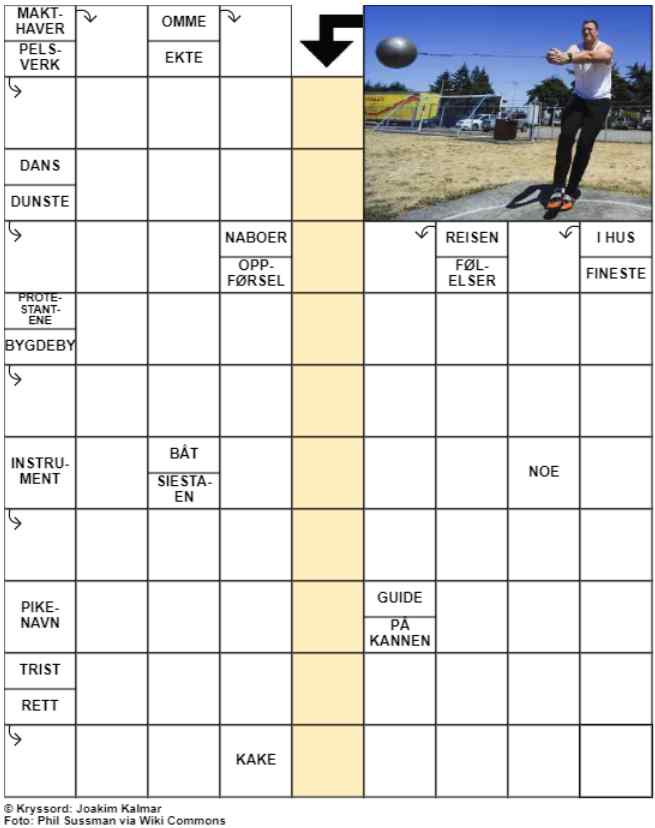 Dagens kryssord – 8. August- 2024