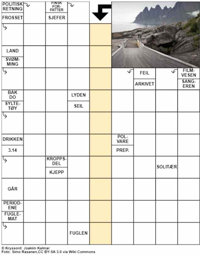 Dagens kryssord – 2. September - 2024