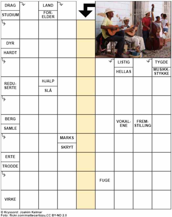 Dagens kryssord – 4. September - 2024