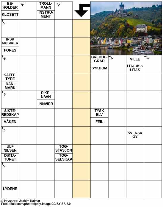 Dagens kryssord – 25. September - 2024