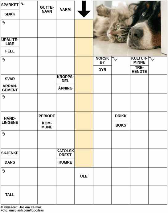 Dagens kryssord – 29. September - 2024