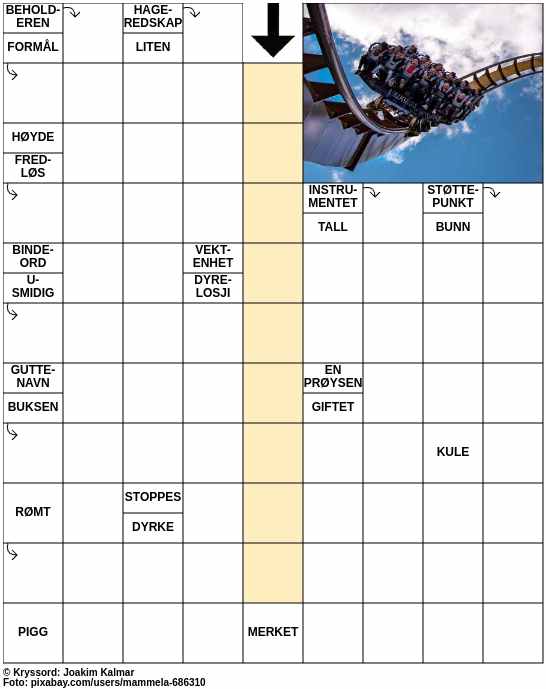 Dagens kryssord – 30. September - 2024