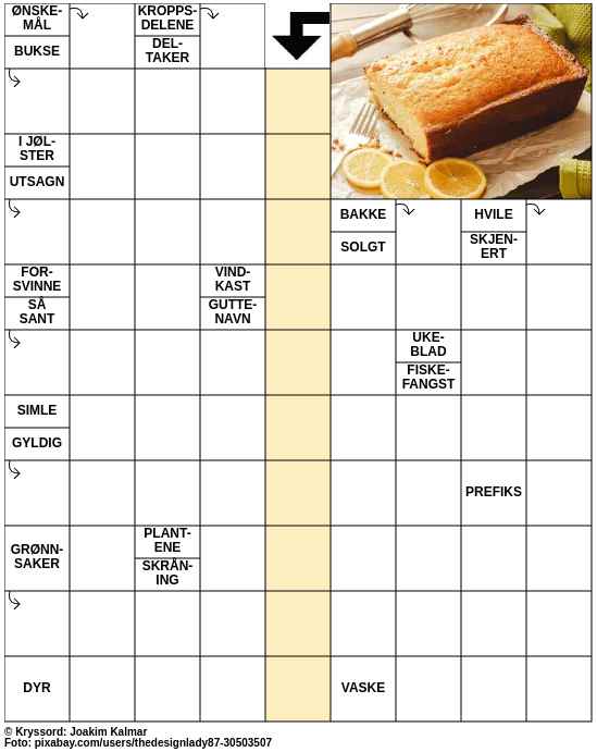 Dagens kryssord – 7. Oktober - 2024