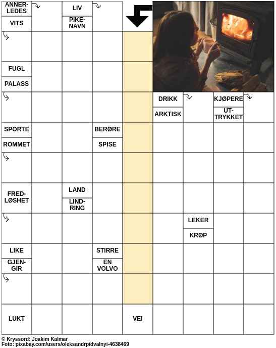Dagens kryssord – 8. Oktober - 2024