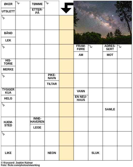 Dagens kryssord – 22. Oktober - 2024