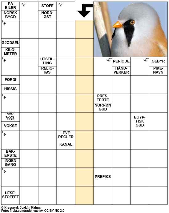 Dagens kryssord – 25. Oktober - 2024