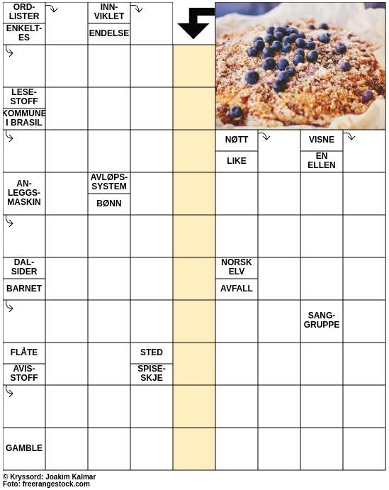 Dagens kryssord – 3. November - 2024
