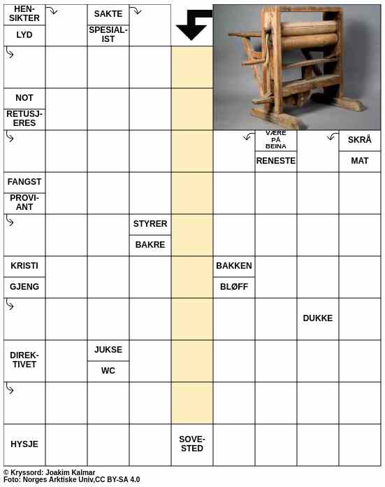 Dagens kryssord – 5. November - 2024