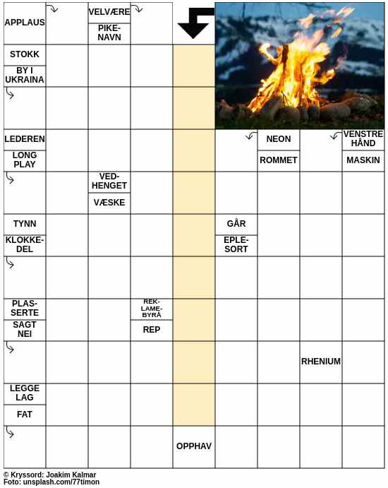 Dagens kryssord – 10. November - 2024