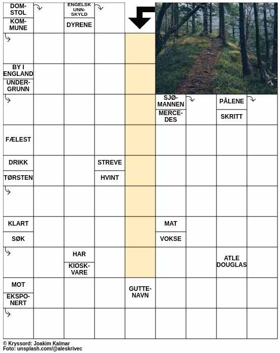 Dagens kryssord – 16. November - 2024