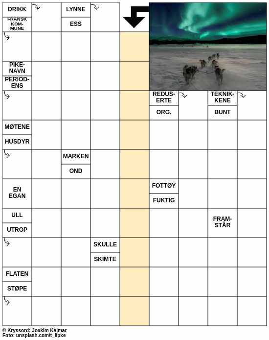 Dagens kryssord – 17. November - 2024
