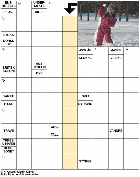 Dagens kryssord – 21. November - 2024