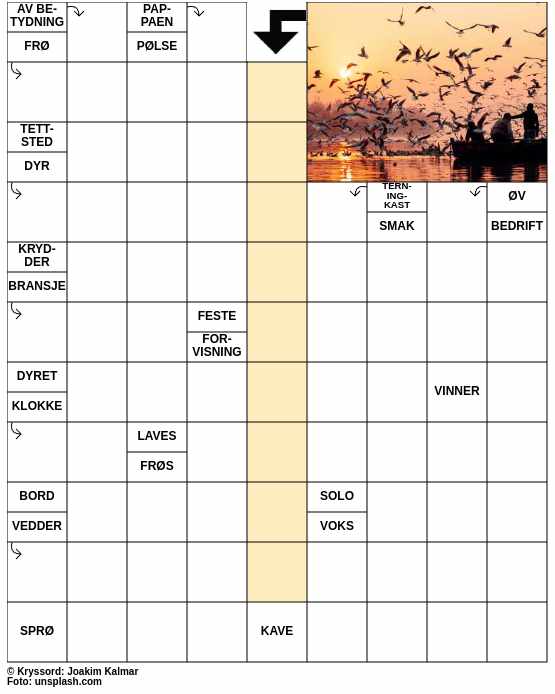 Dagens kryssord – 24. November - 2024