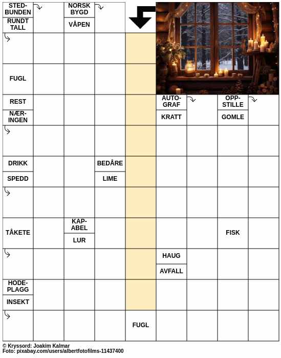 Dagens kryssord – 28. November - 2024