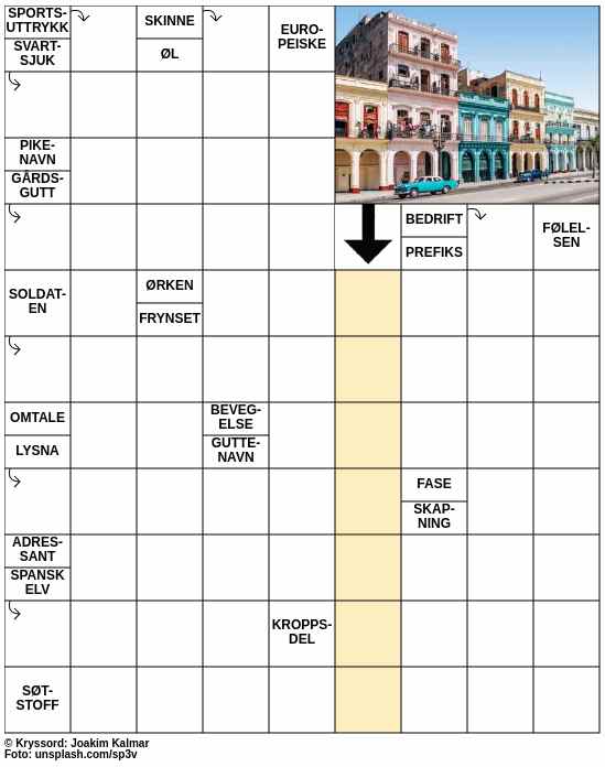 Dagens kryssord – 31. Januar - 2025