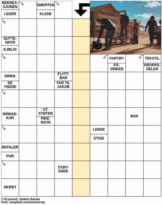 Dagens kryssord – 5. Februar - 2025