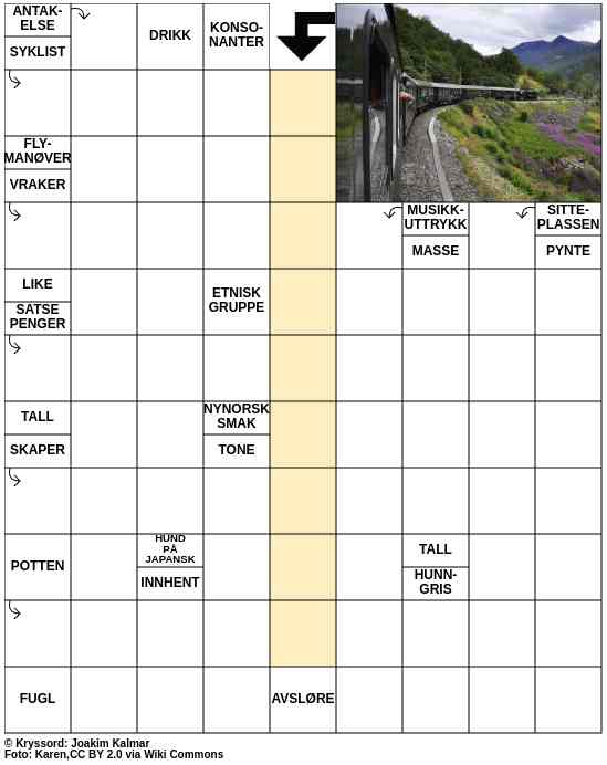 Dagens kryssord – 20. Februar - 2025