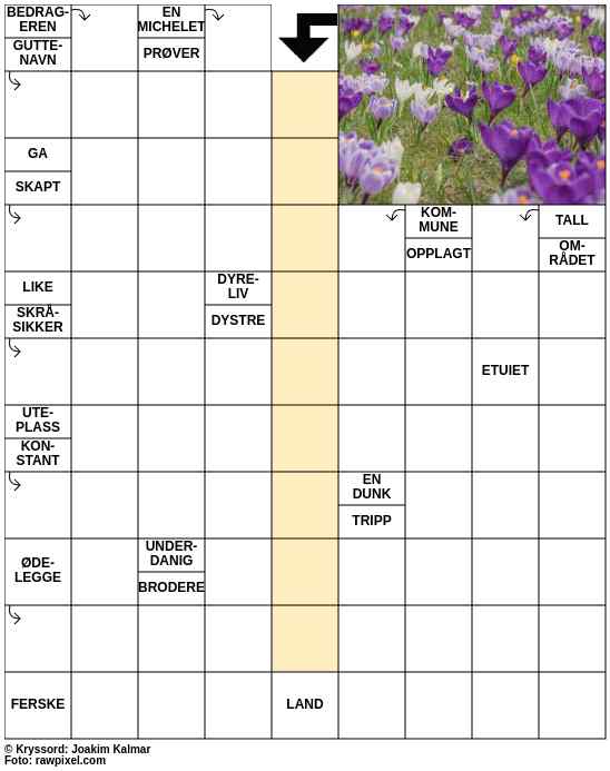 Dagens kryssord – 26. Mars - 2025