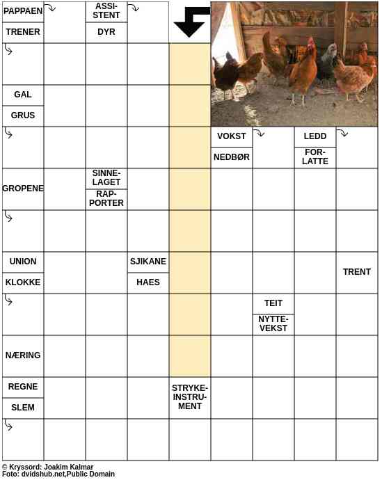 Dagens kryssord – 8. April - 2025