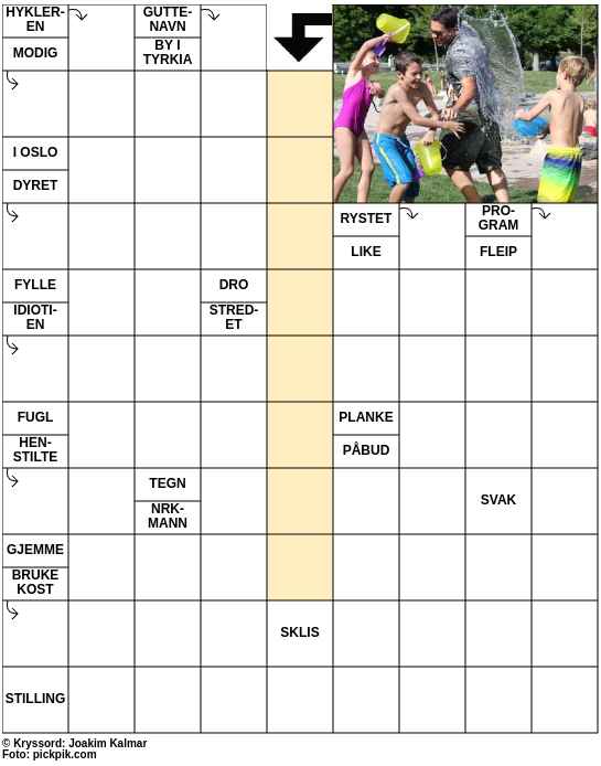 Dagens kryssord – 27. Mai - 2025