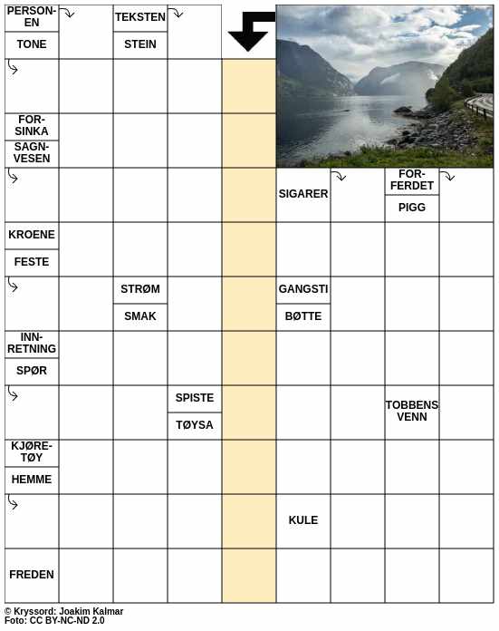Dagens kryssord – 2. Juli - 2025